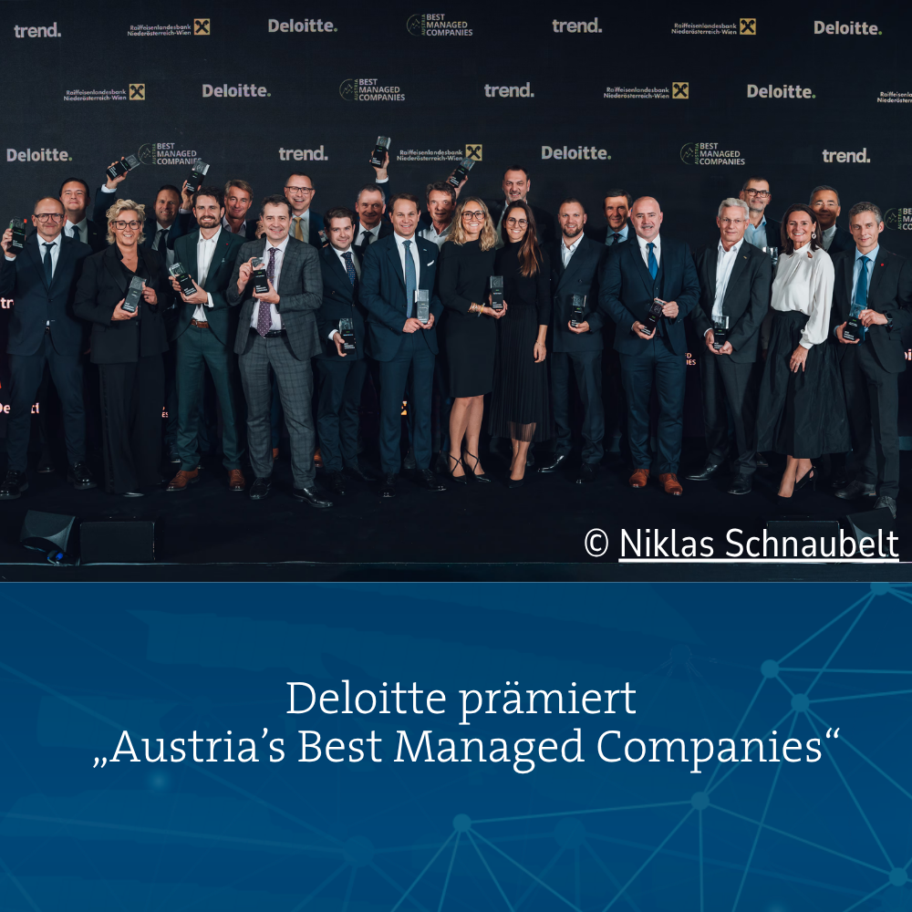 2. Oktober 2025 | Deloitte prämiert „Austria’s Best Managed Companies ...